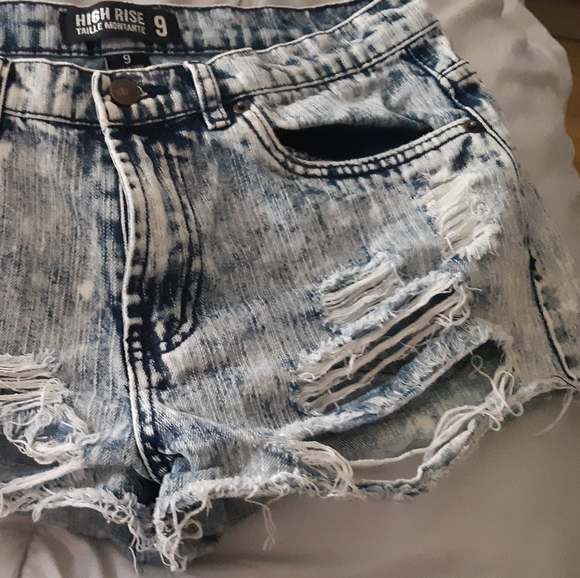 Short jeans, High Rise Taille Montante. 9 size - Picture 3 of 8